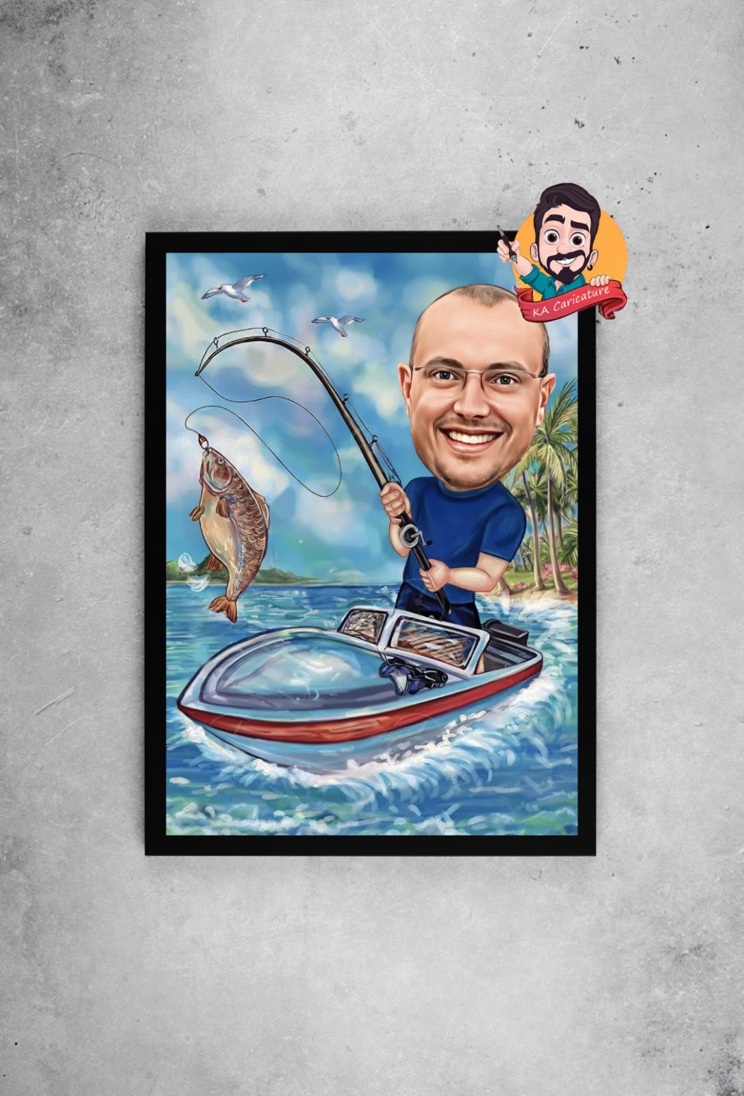Карикатура "Рибар"
