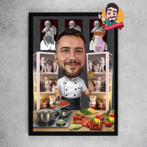 Карикатура "Готвач"