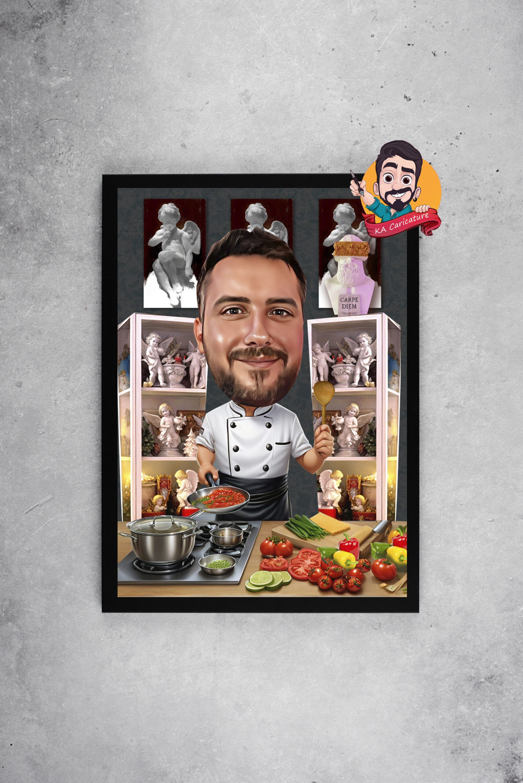 Карикатура "Готвач"