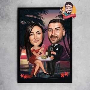 Карикатура "Романтична вечеря"