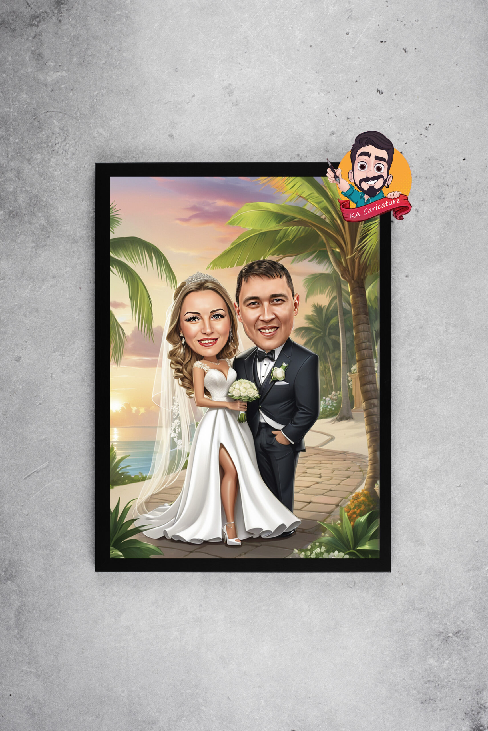 Карикатура "Младоженец"