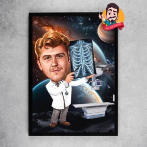 Карикатура “Галактичен рентгенолог”