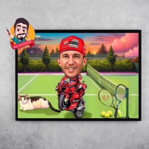 Карикатура “Тенисист”