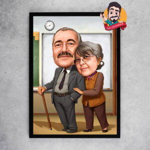 Карикатура "пенсионирани учители"