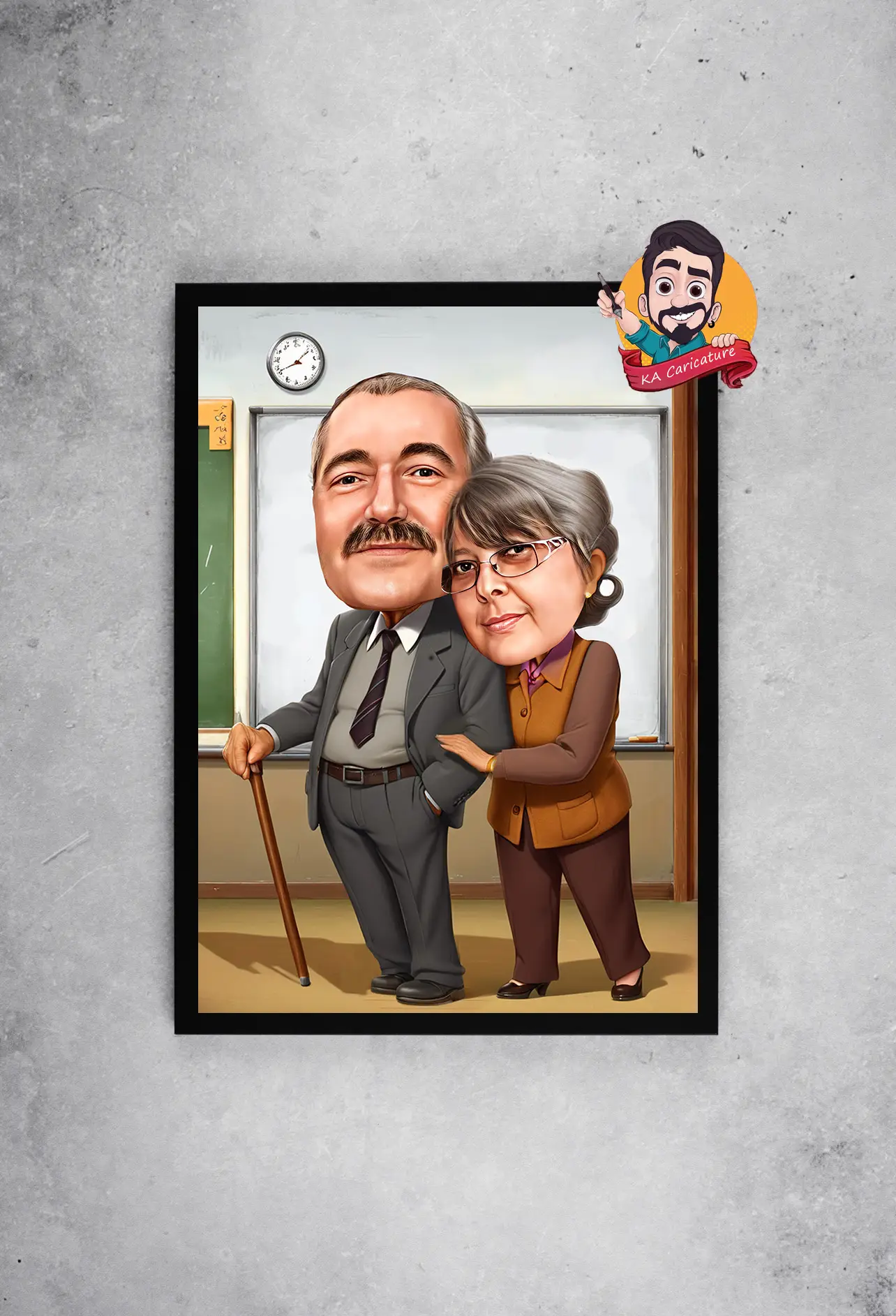 Карикатура "пенсионирани учители"