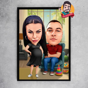 Карикатура "бъдещи родители"