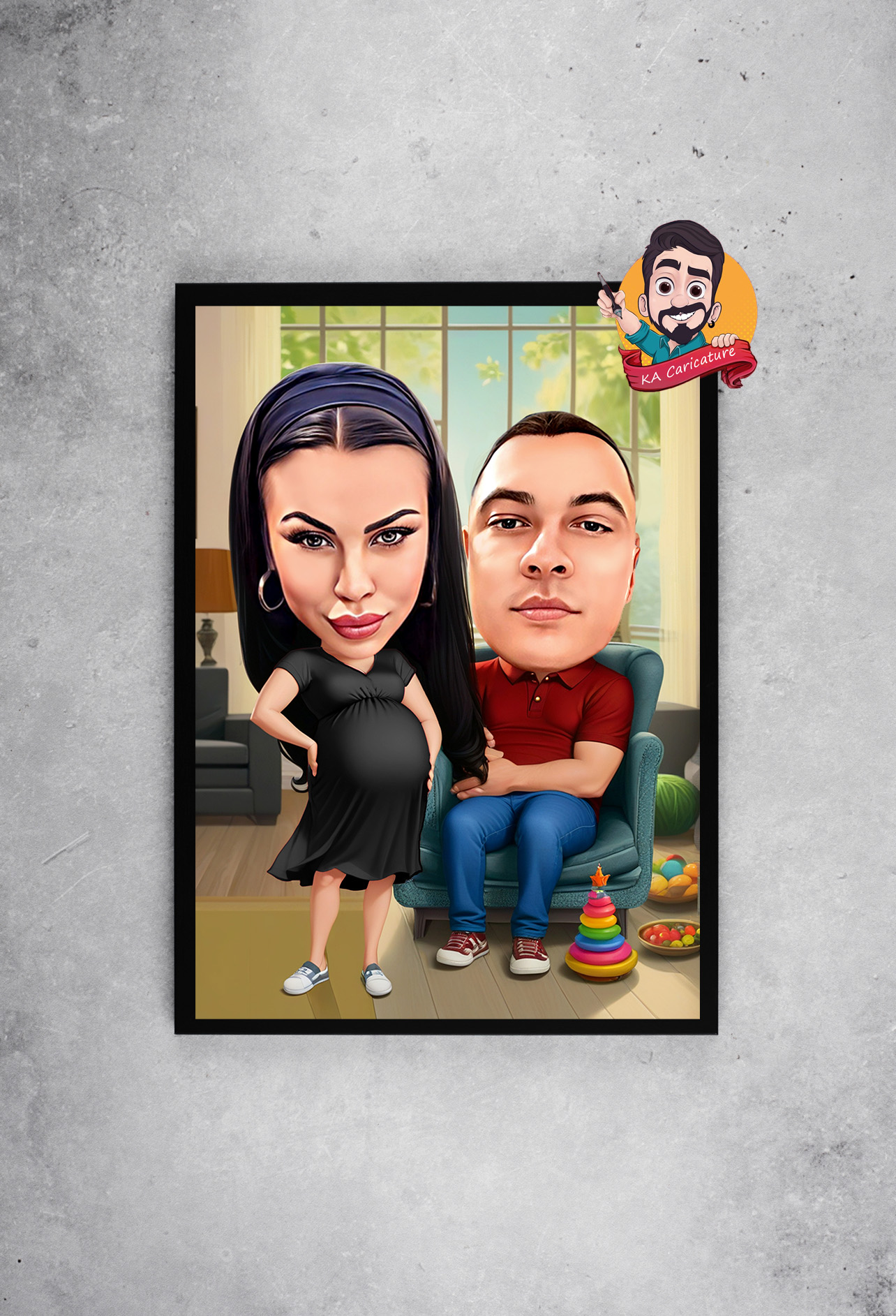 Карикатура "бъдещи родители"