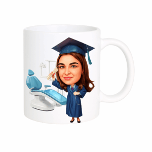 Керамична чаша с карикатура “Зъболекар”