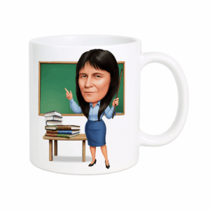 Керамична чаша с карикатура “Преподавател”