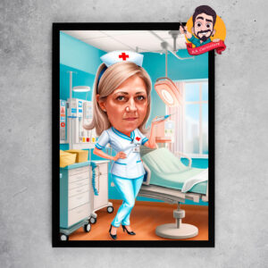 Карикатура „Медицинска сестра“