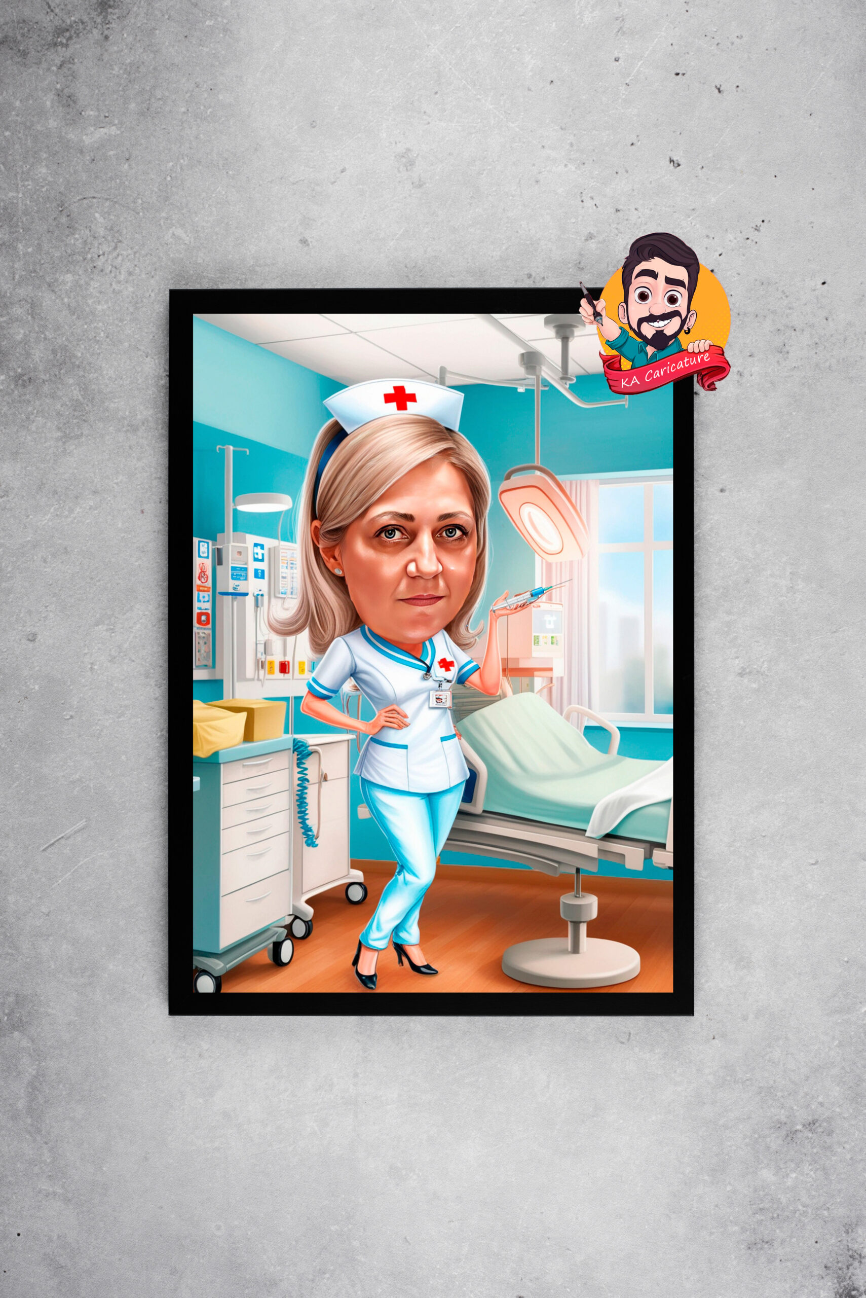 Карикатура „Медицинска сестра“