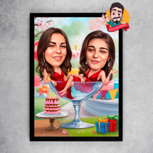 Карикатура „Парти момичета“